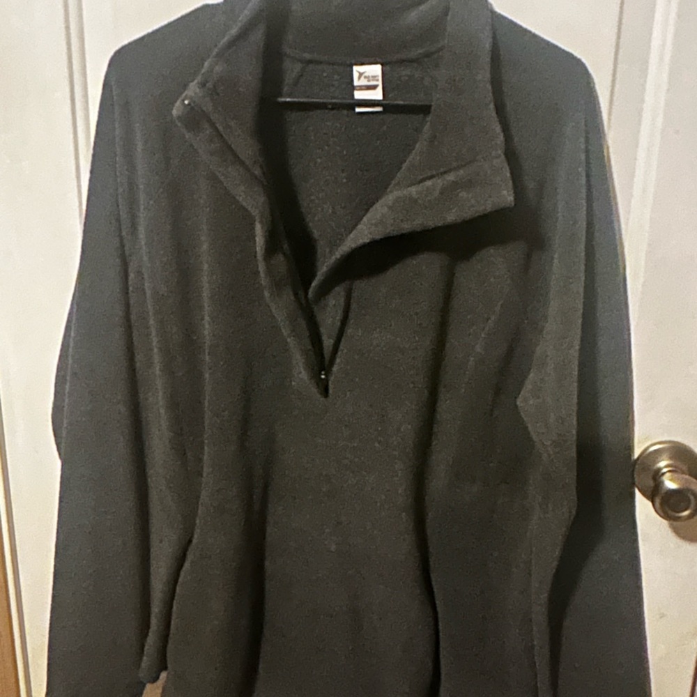Men's Gray Fleece Sweater